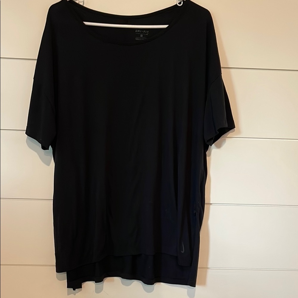 Black Oversized Relaxed Short Sleeve Tee